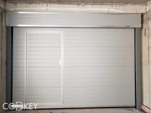 Гаражна секционна врата на подземен паркинг в новострояща се кооперация в град София_02